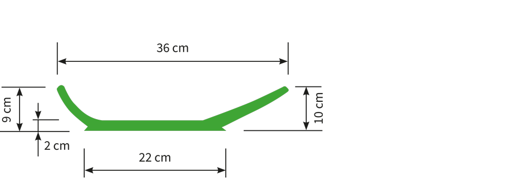 Muldenform-Schale Typ KB 36-100