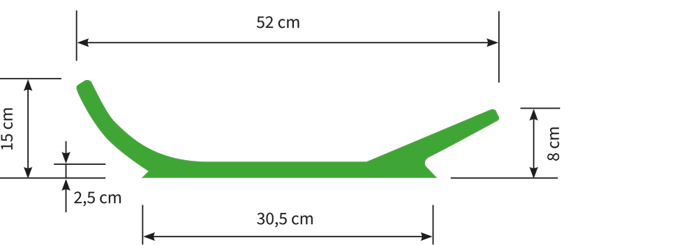 Muldenform-Schale Typ KB 52-100 II