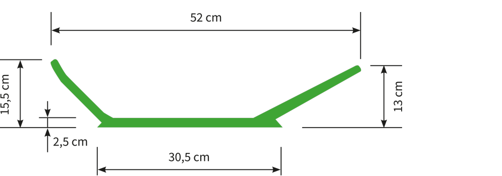 Muldenform-Schale Typ KB 52-100