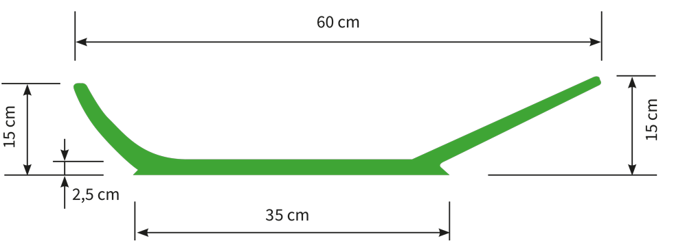 Muldenform-Schale Typ RB 60-100